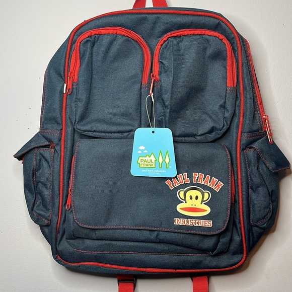 Paul Frank Bags Nwt Vintage Paul Frank Denim Blue Backpack With